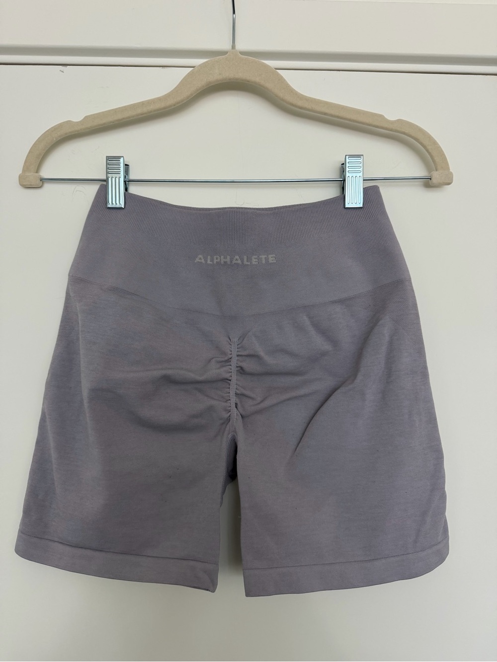 Alphalete Women's High-Waist Scrunch Bike Shorts — Dusty Lavender